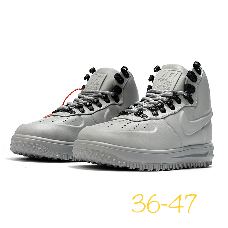 2020 Nike Air Force III High Light Grey Black